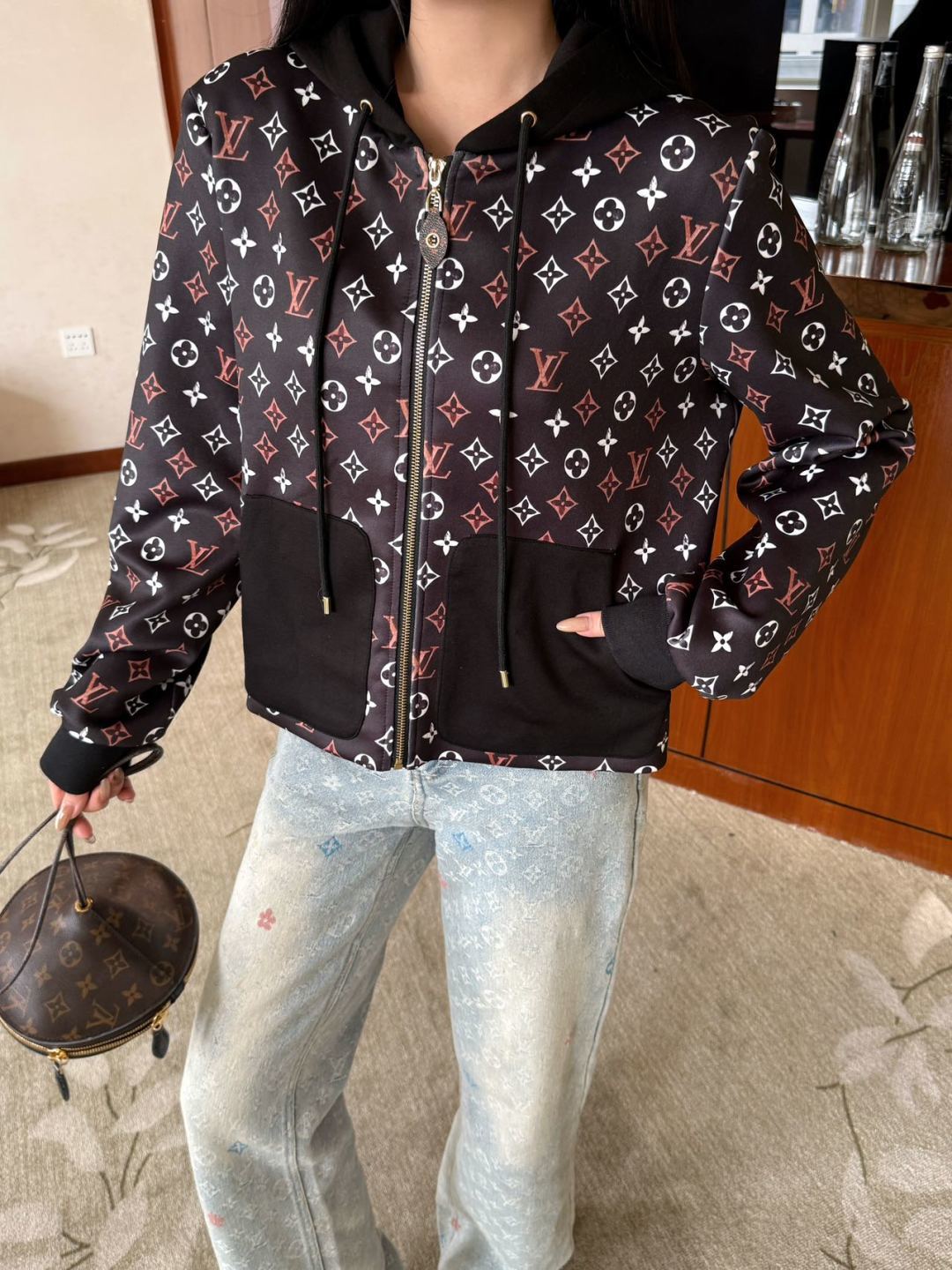 Lou 25fw New Air Layer Print Jacket