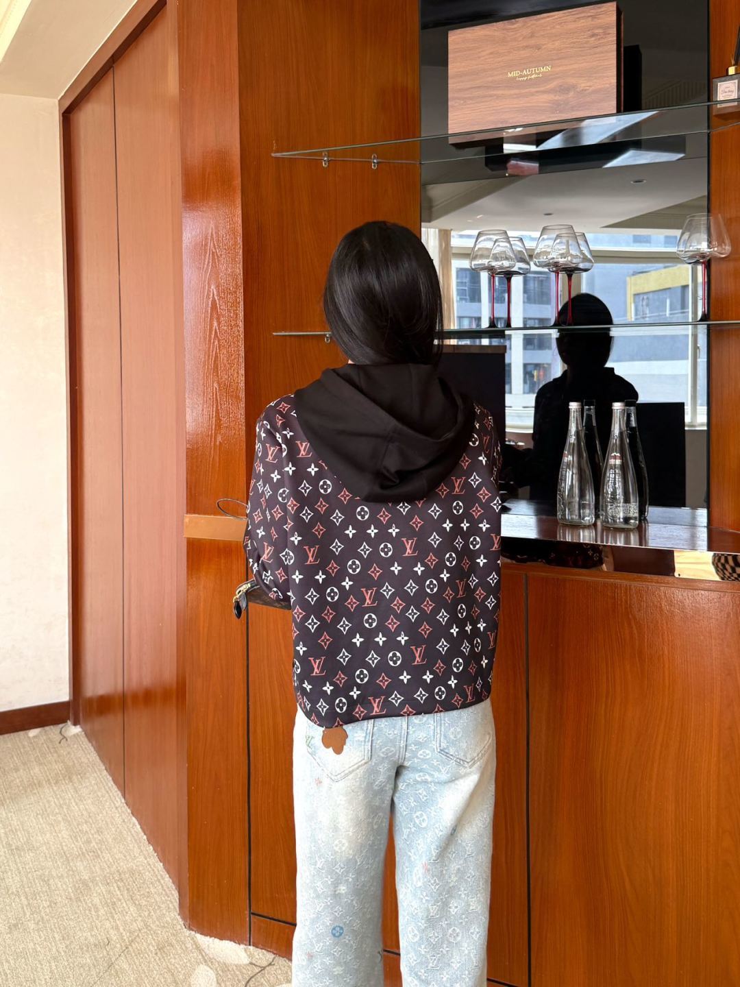 Lou 25fw New Air Layer Print Jacket