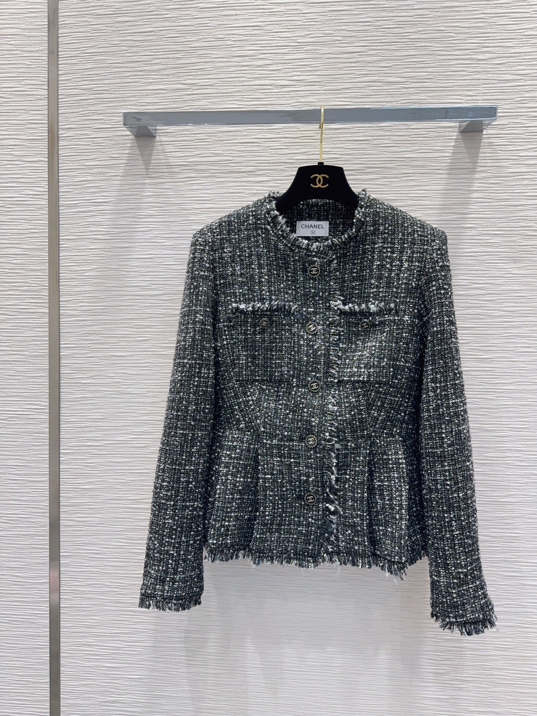 Cha 25fw new coarse-woven brushed coat