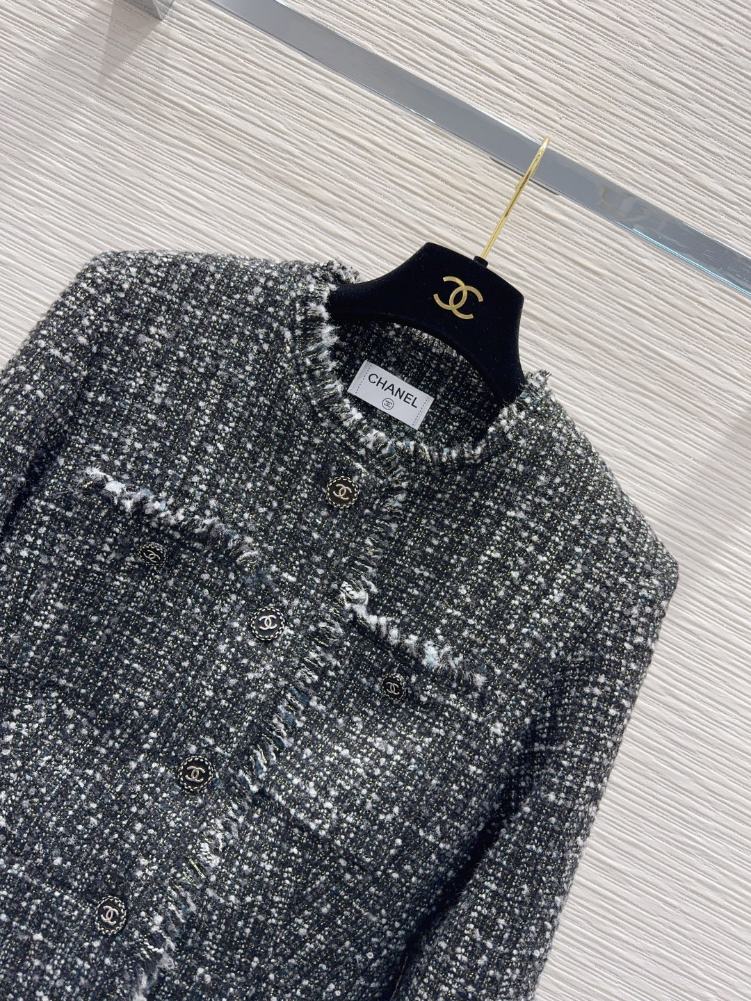 Cha 25fw new coarse-woven brushed coat