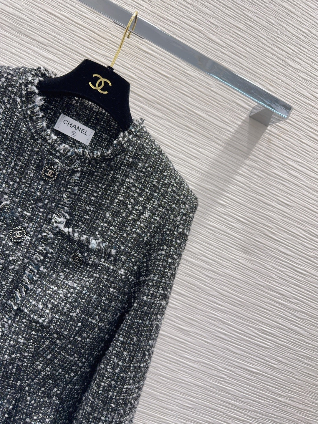 Cha 25fw new coarse-woven brushed coat