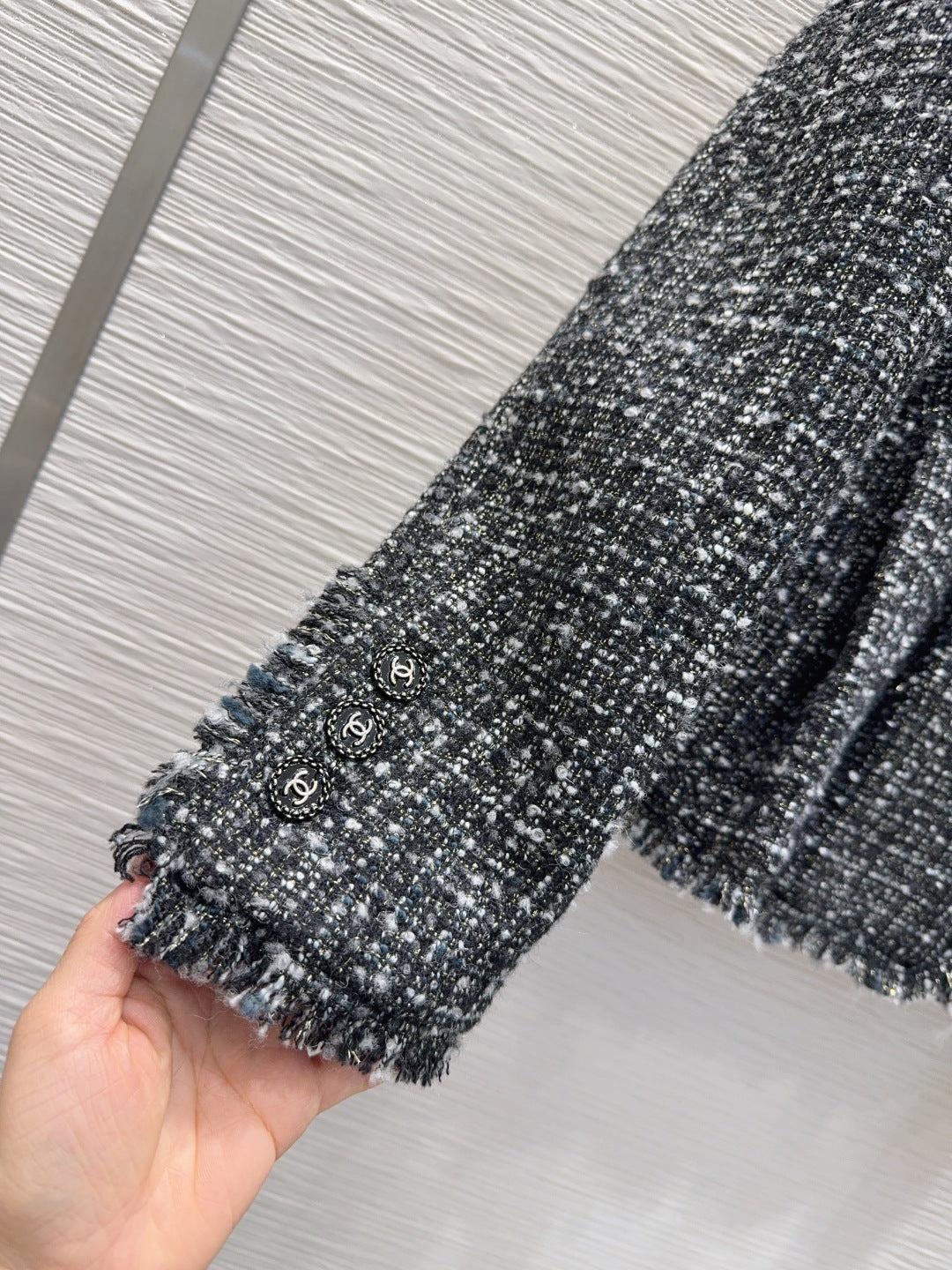 Cha 25fw new coarse-woven brushed coat