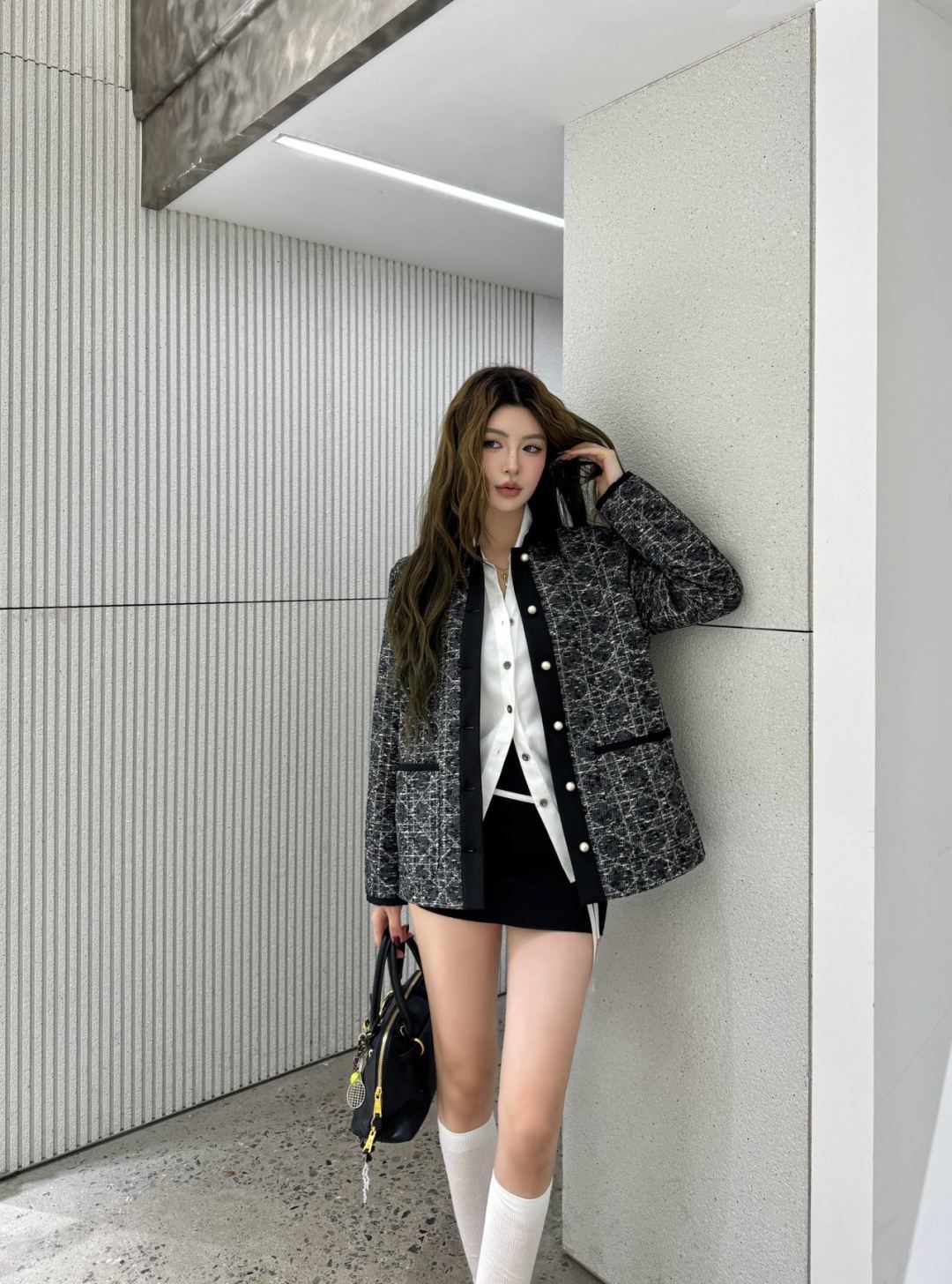 Cd 25fw cannage jacquard shirt jacket