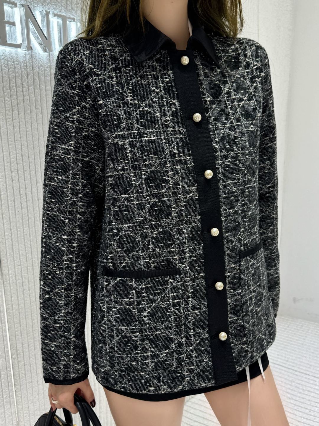 Cd 25fw cannage jacquard shirt jacket