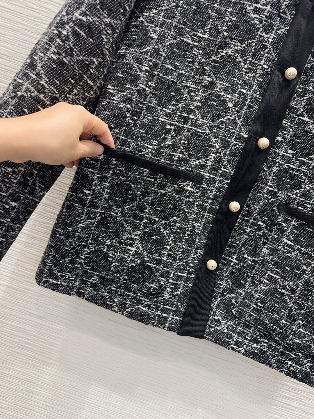 Cd 25fw cannage jacquard shirt jacket