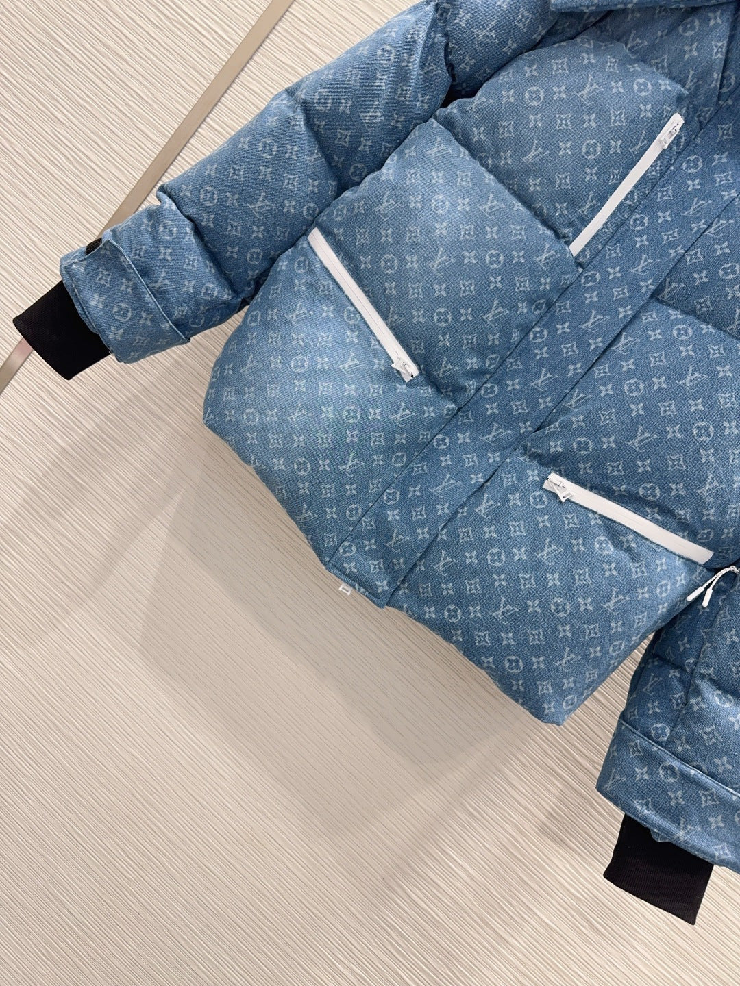 Lou**25fw new down jacket with printed fabric