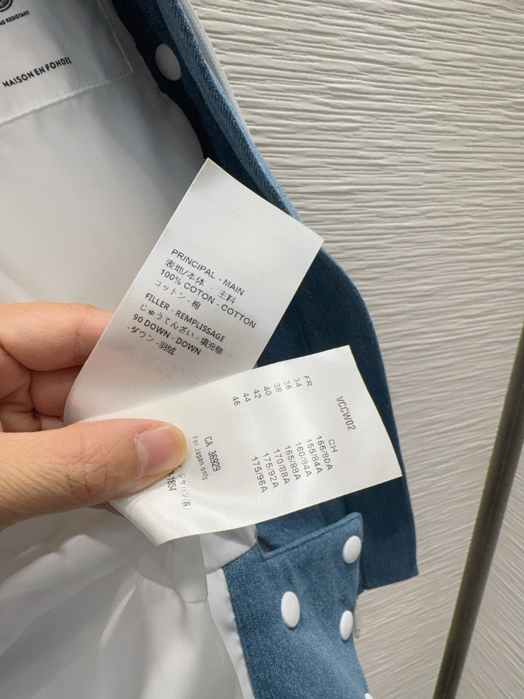 Lou**25fw new down jacket with printed fabric