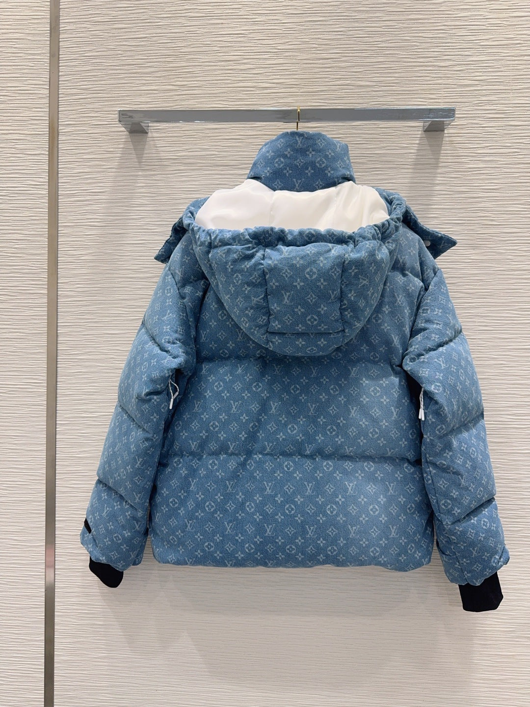 Lou**25fw new down jacket with printed fabric