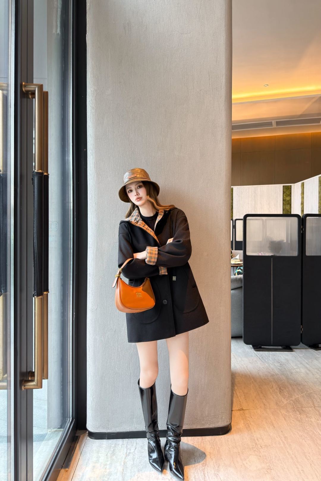 Miu**25fw new black coat