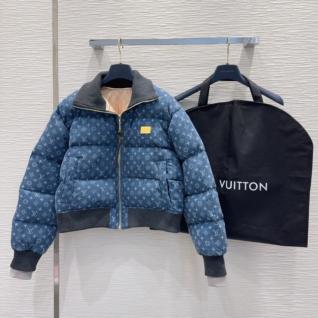 Lou**25fw new blue down jacket
