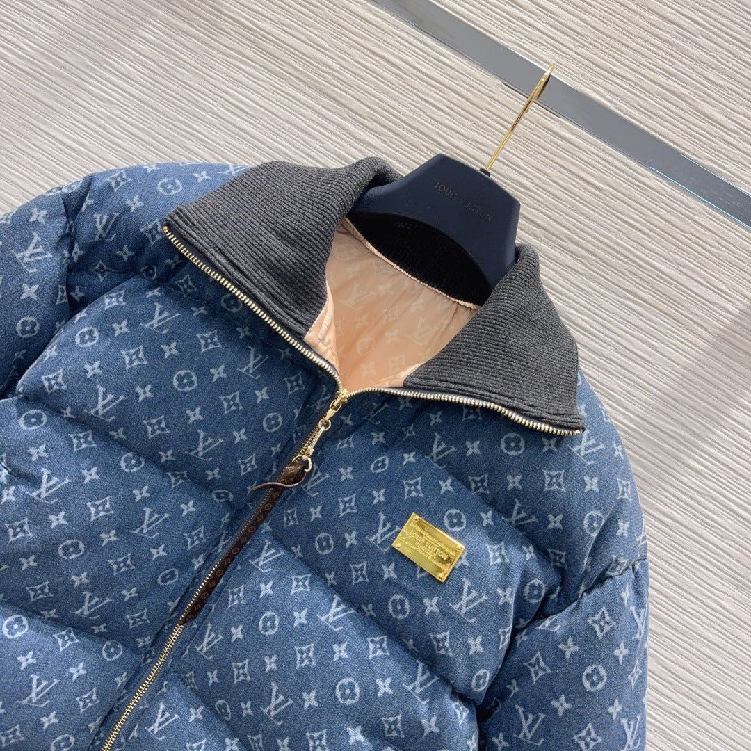 Lou**25fw new blue down jacket