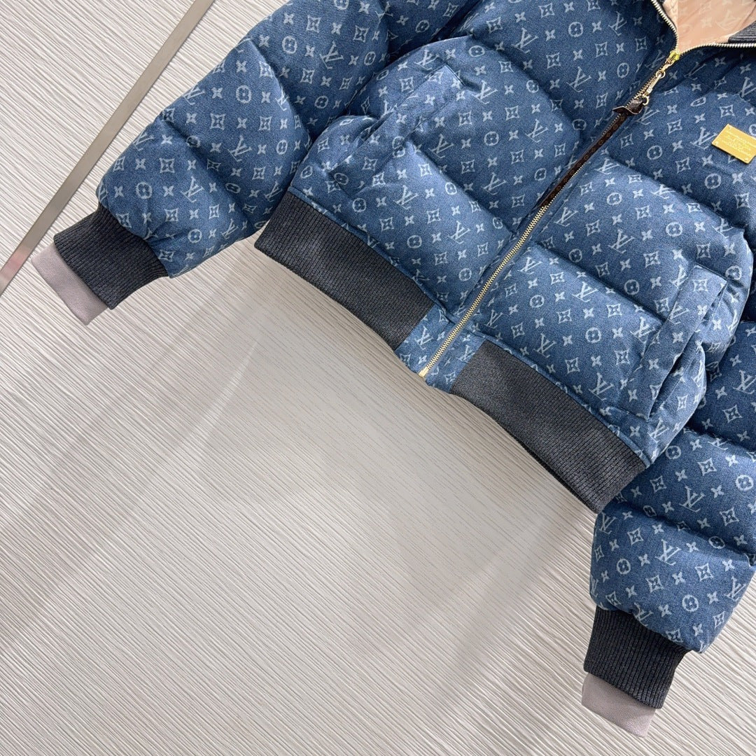 Lou**25fw new blue down jacket