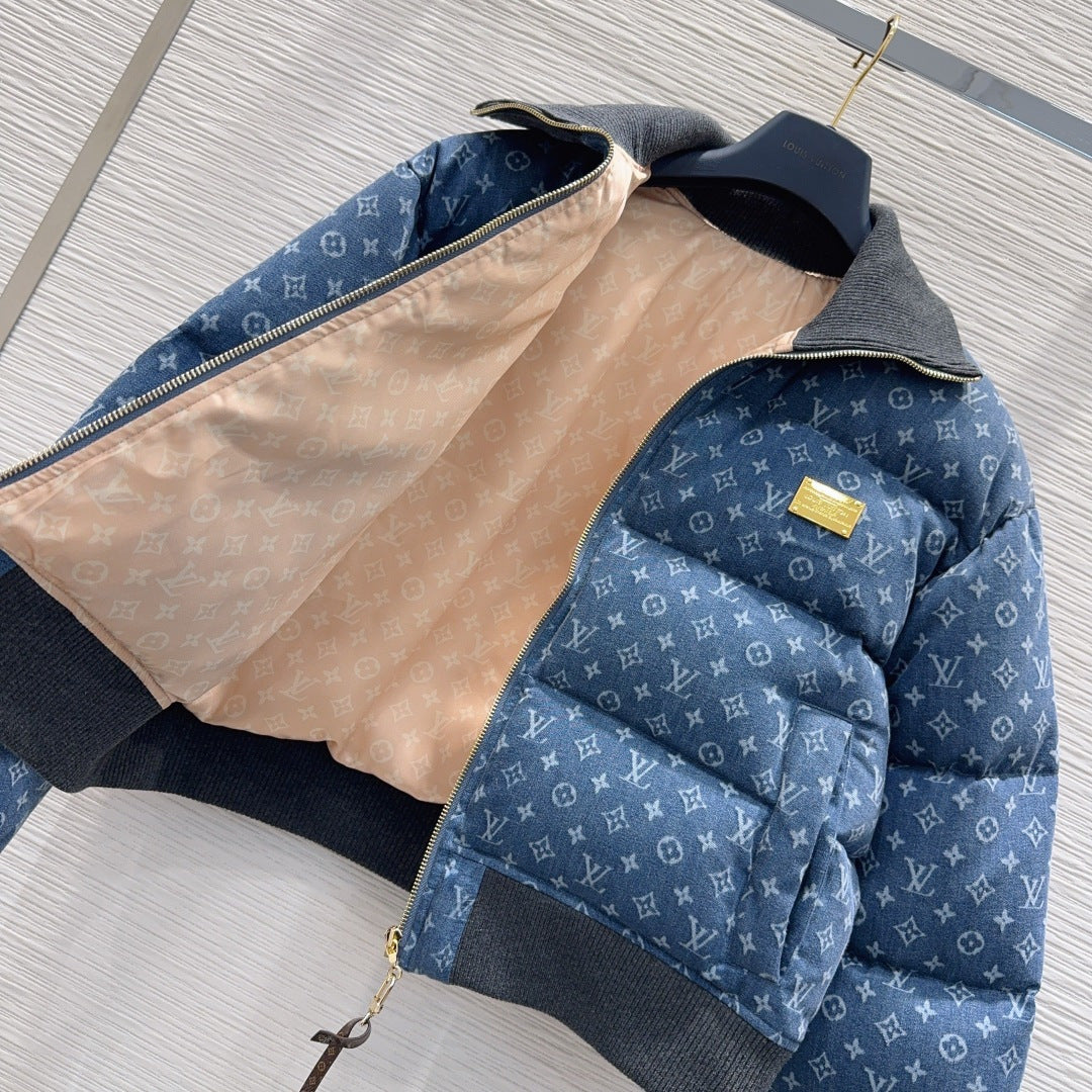 Lou**25fw new blue down jacket