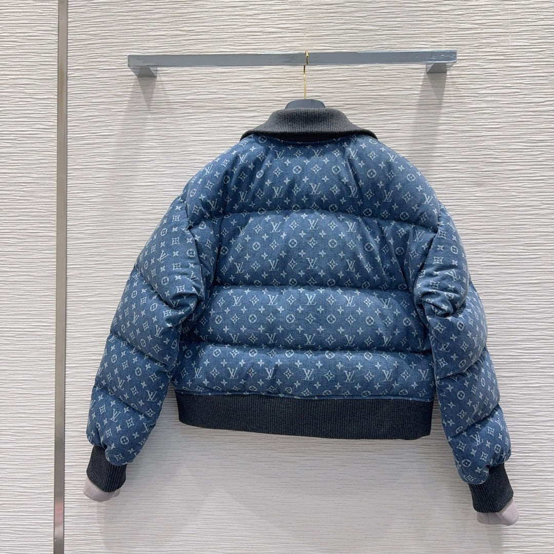 Lou**25fw new blue down jacket