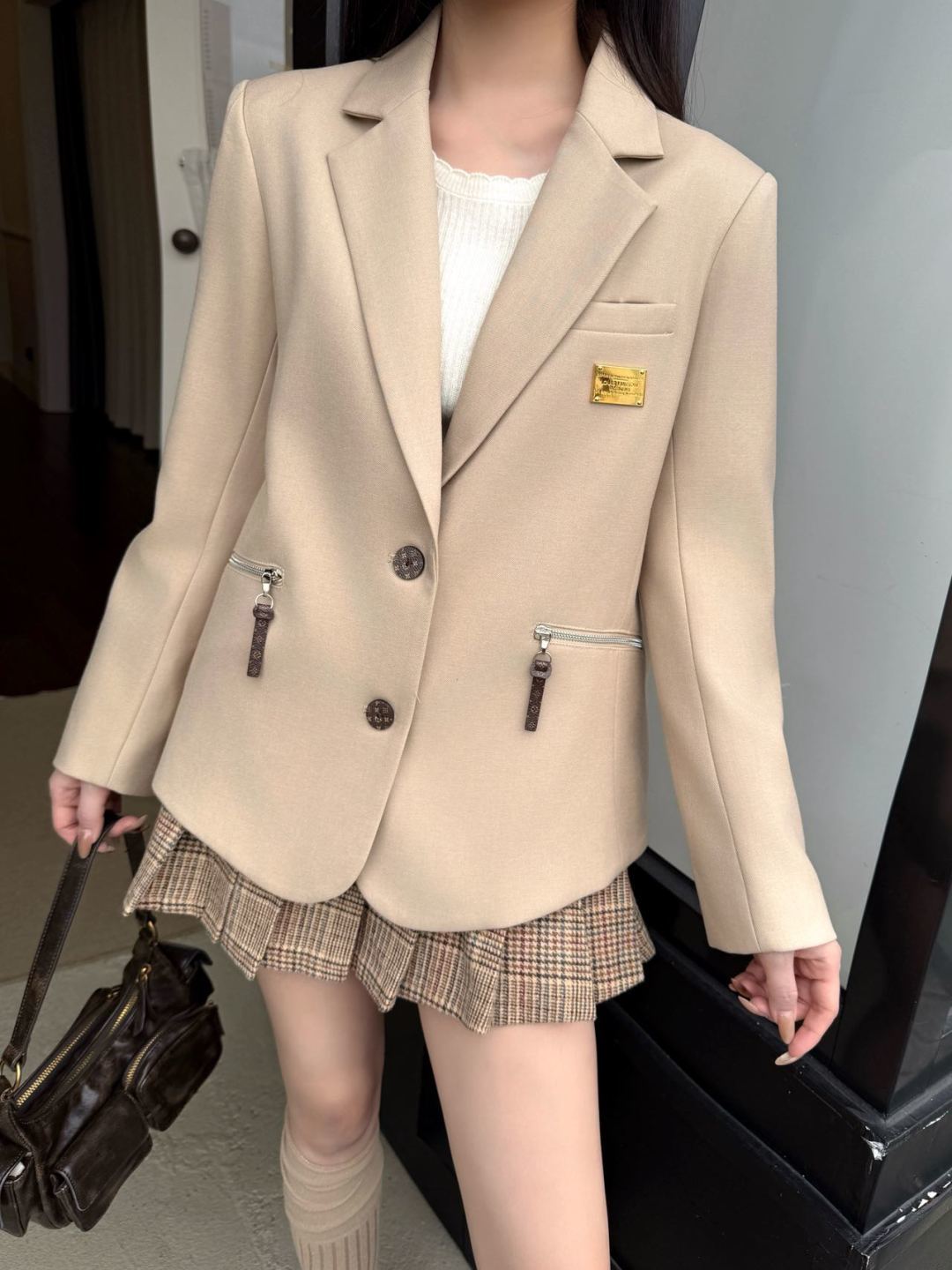 Lou 25fw simple and elegant suit jacket