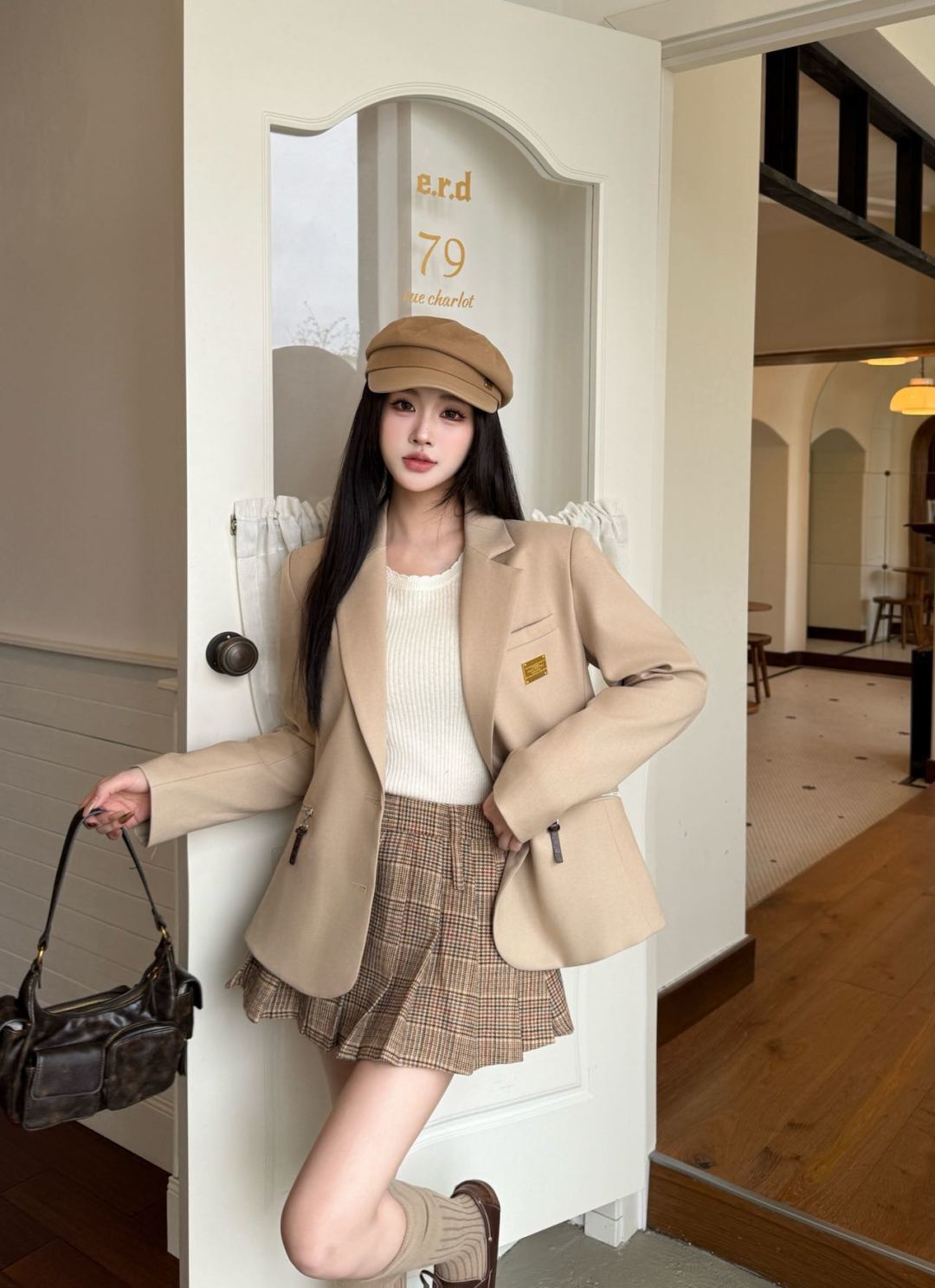 Lou 25fw simple and elegant suit jacket