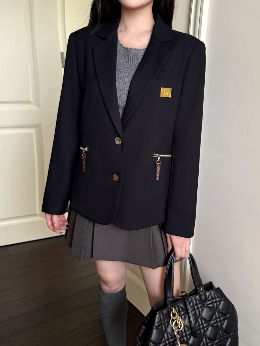 Lou 25fw simple and elegant suit jacket