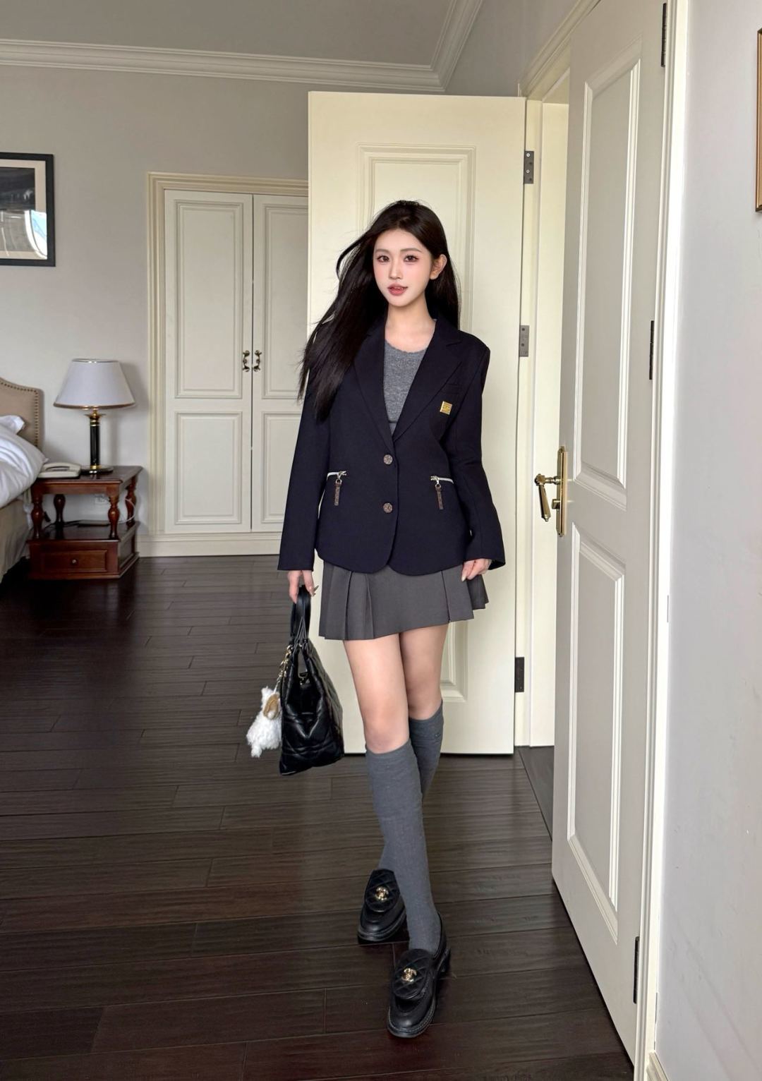 Lou 25fw simple and elegant suit jacket