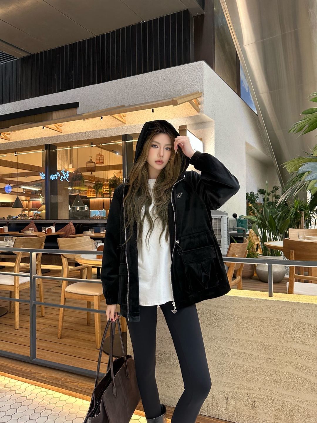 Pra 25fw new hooded mid-length coat