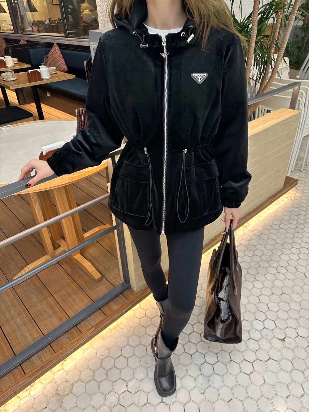 Pra 25fw new hooded mid-length coat