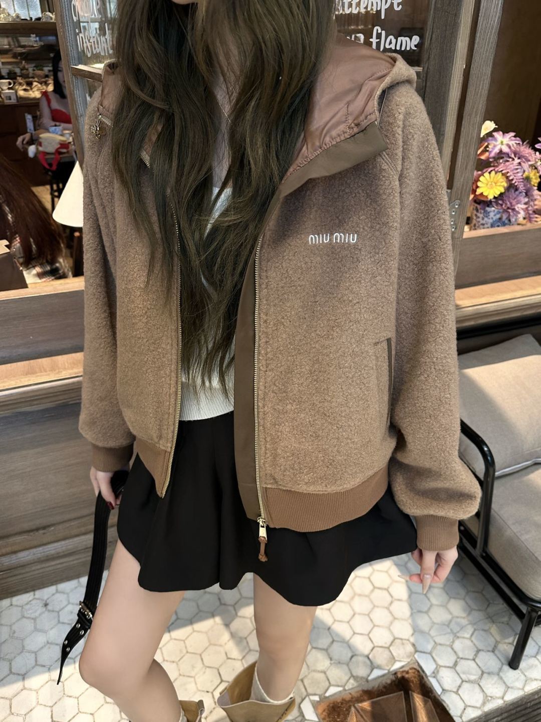 Mu 25fw hooded Zip-Up Casual Jacket