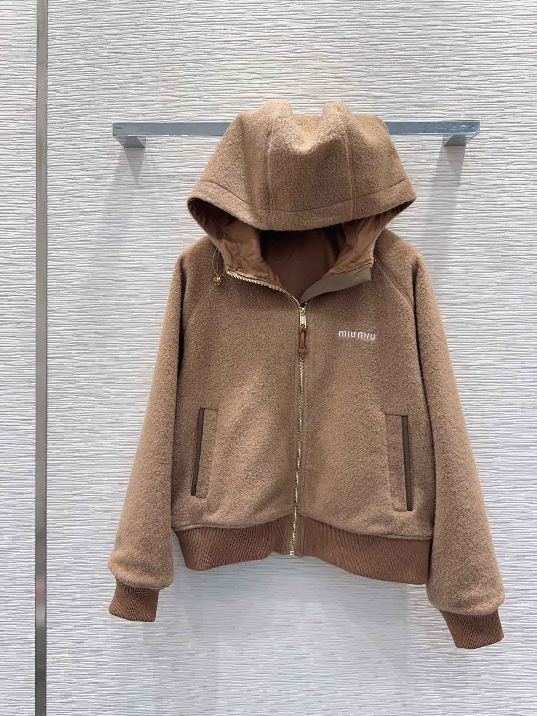 Mu 25fw hooded Zip-Up Casual Jacket