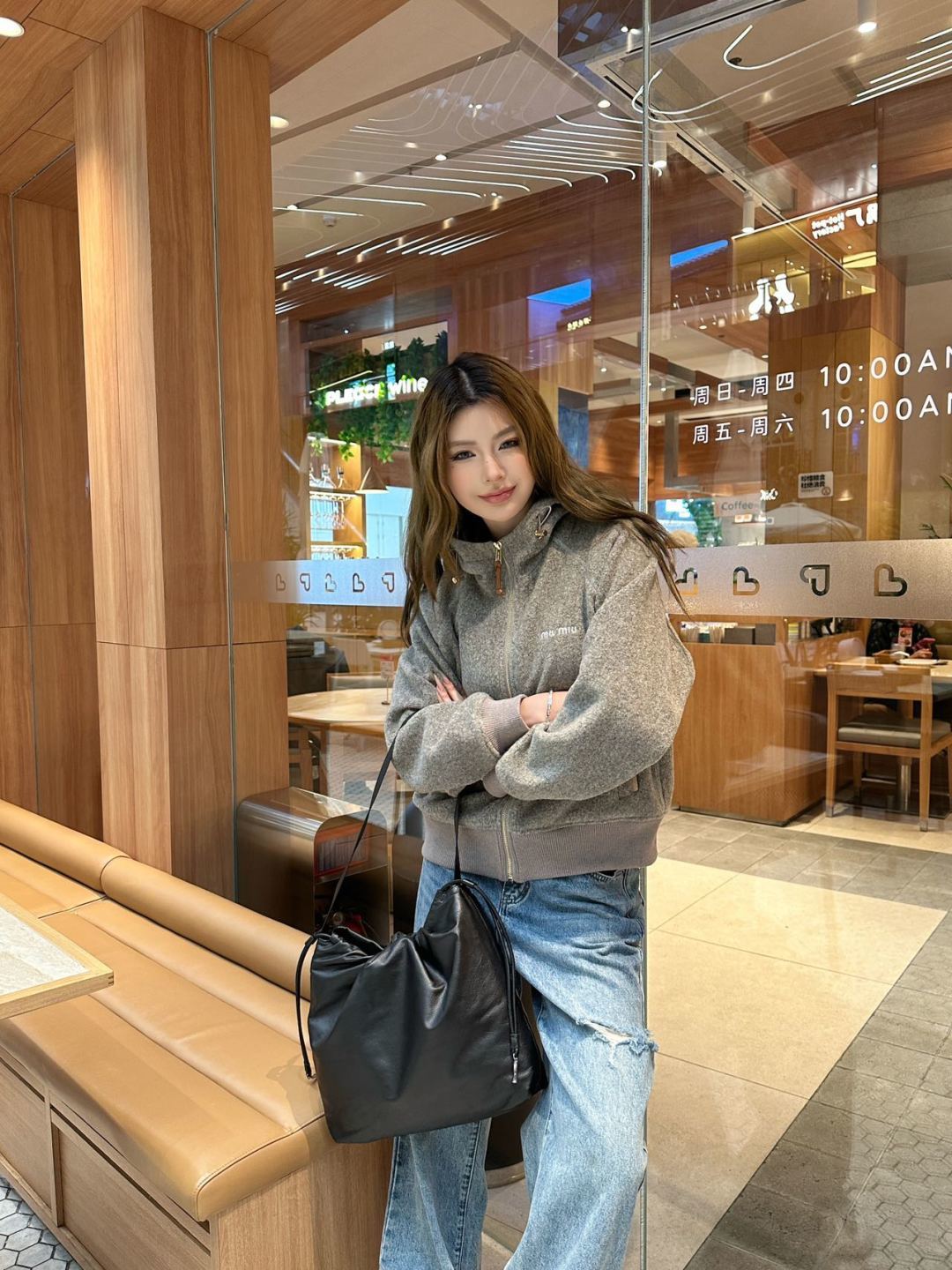 Mu 25fw hooded Zip-Up Casual Jacket