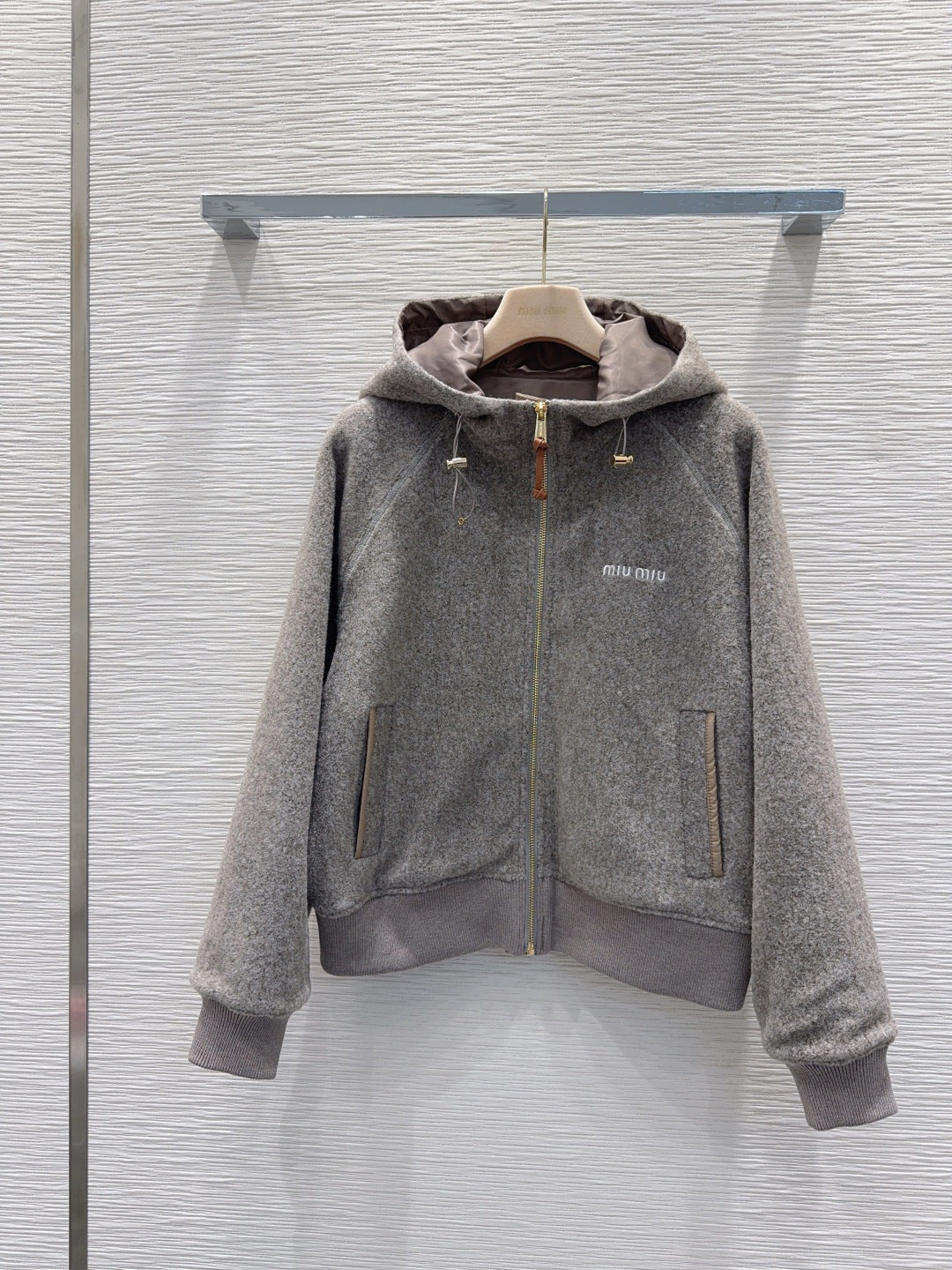 Mu 25fw hooded Zip-Up Casual Jacket