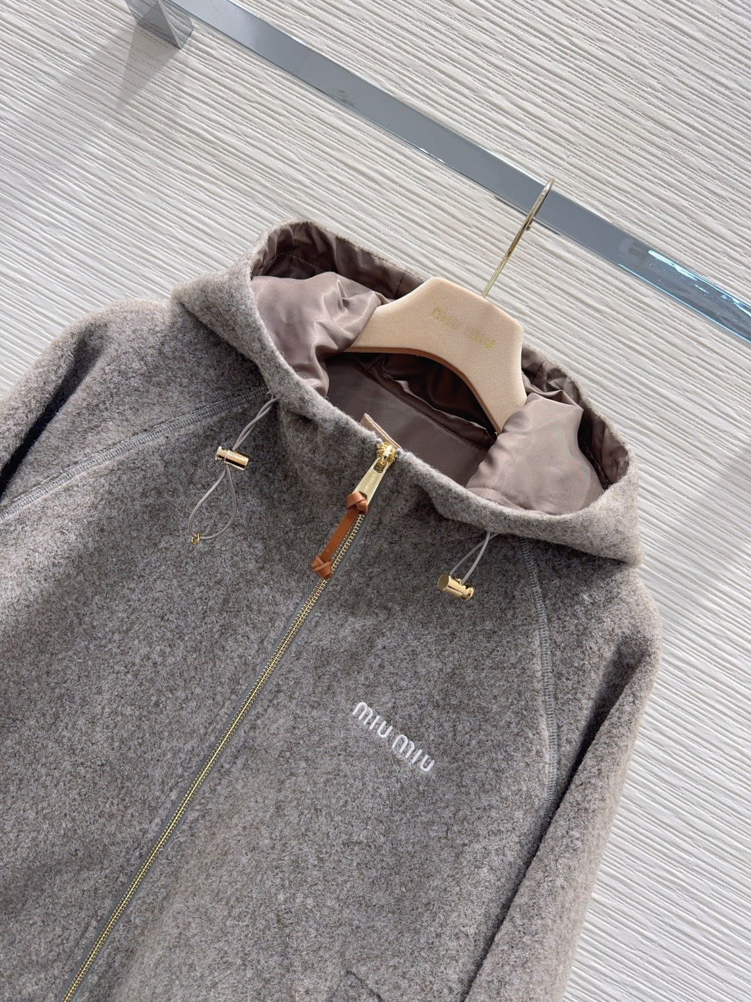 Mu 25fw hooded Zip-Up Casual Jacket