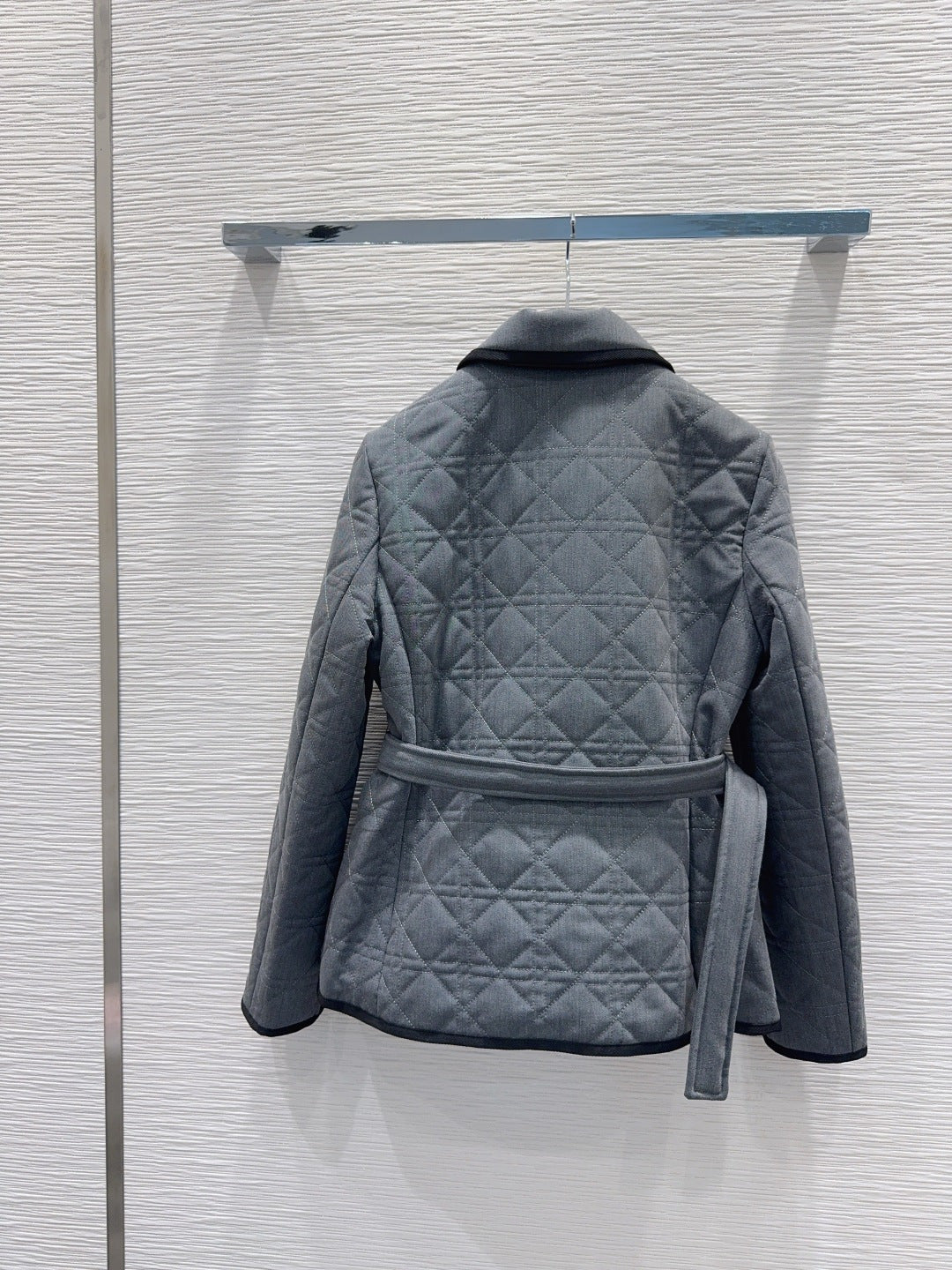 Cd 25fw new lapel cannage coat