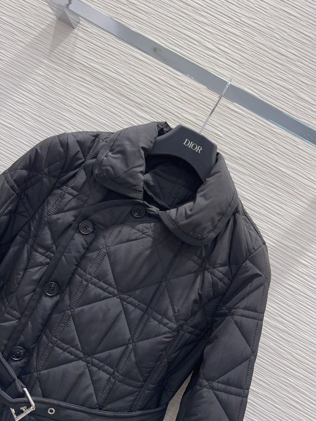 Cd 25fw new lapel cannage coat