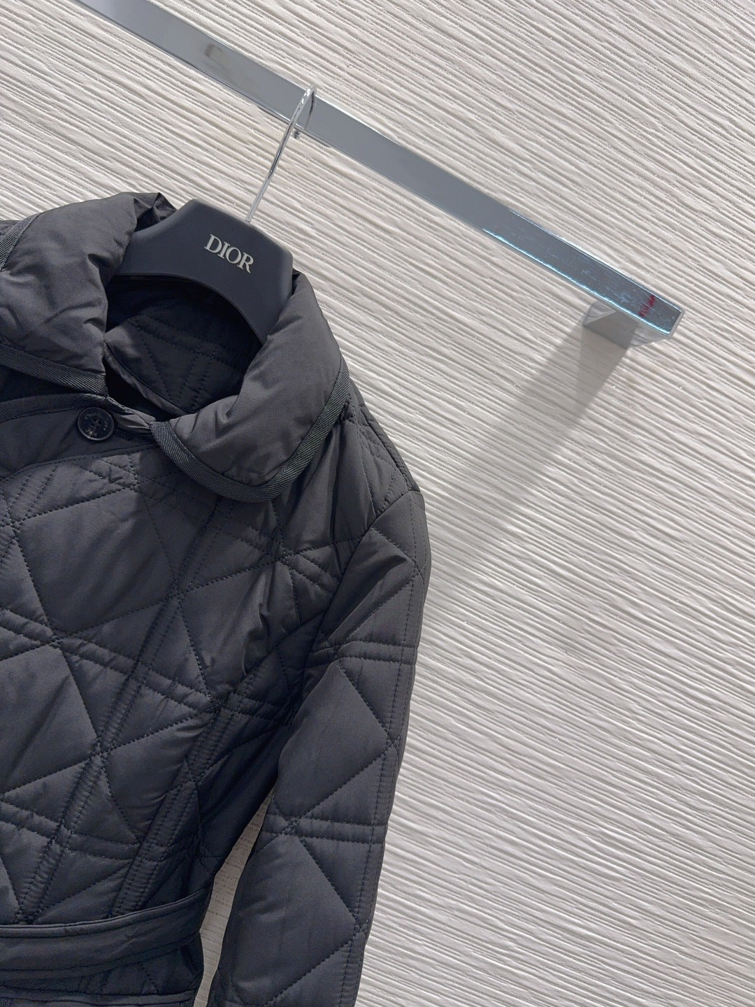 Cd 25fw new lapel cannage coat