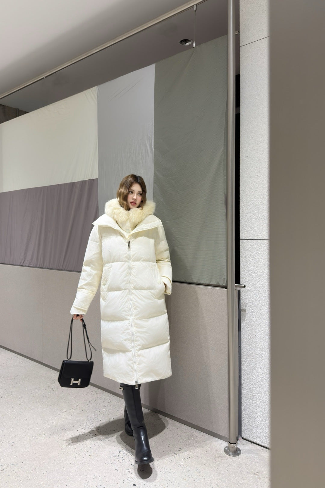 Moc**25fw new fox fur collar down jacket