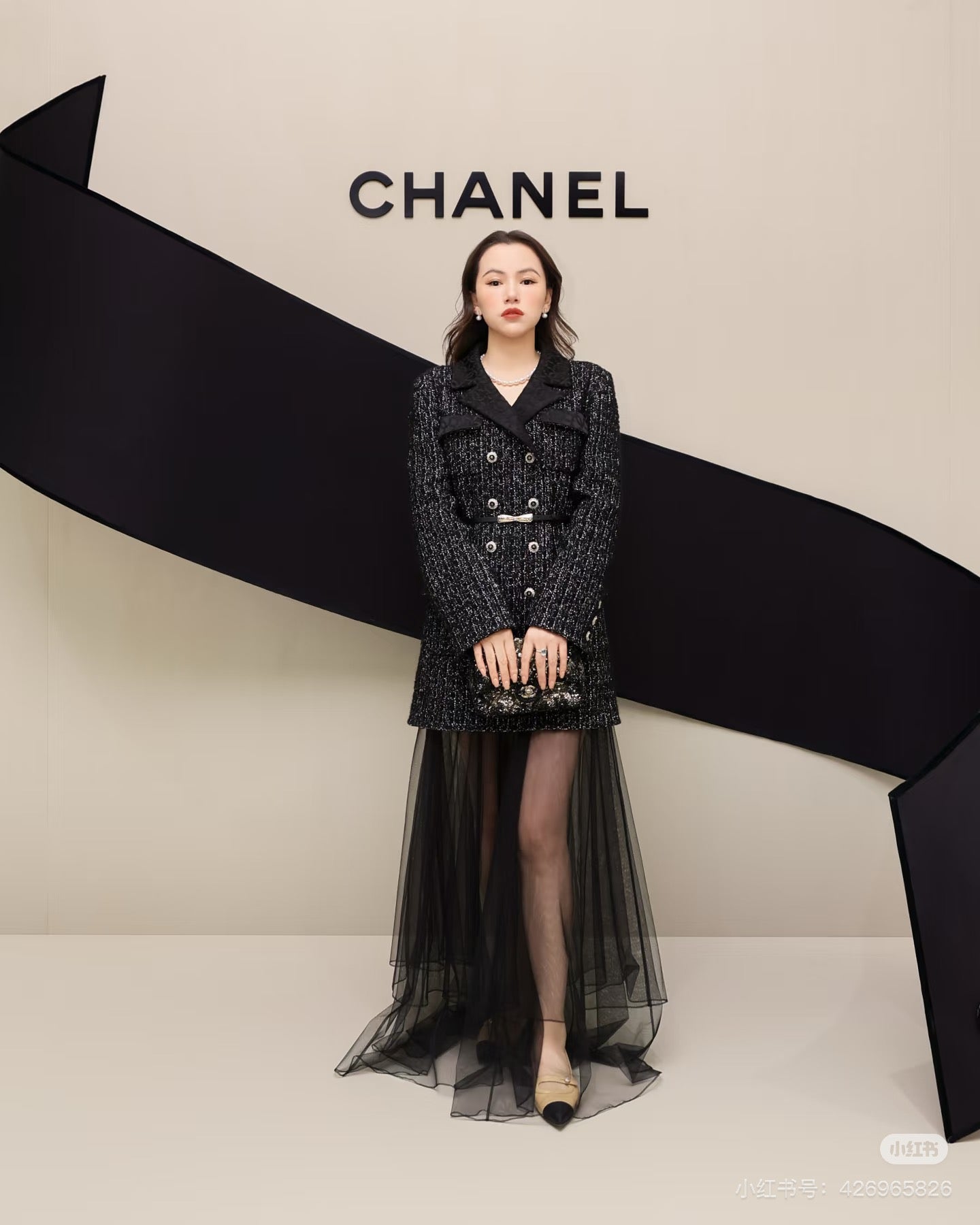 Cha**25fw new tweed overcoat