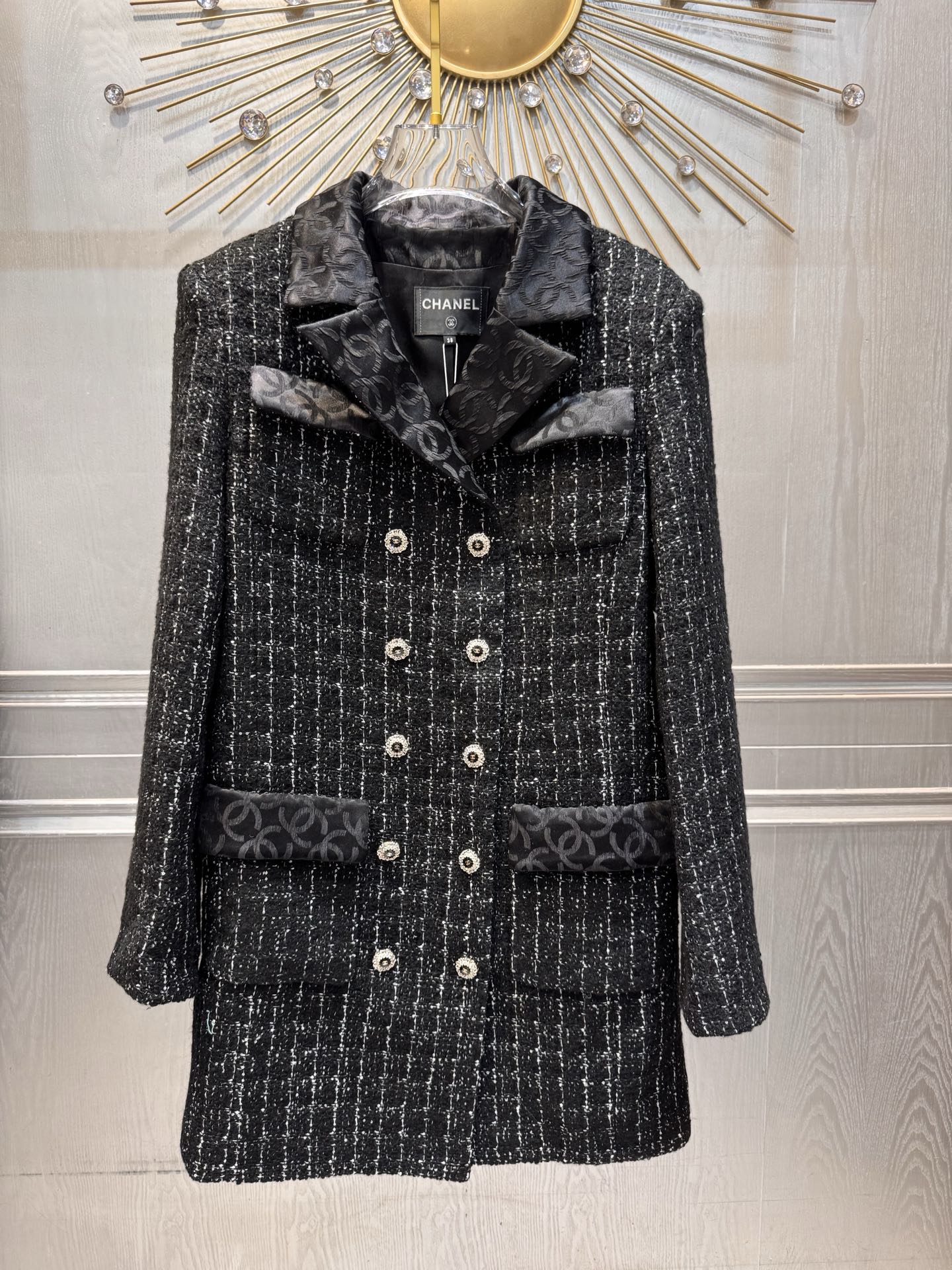 Cha**25fw new tweed overcoat