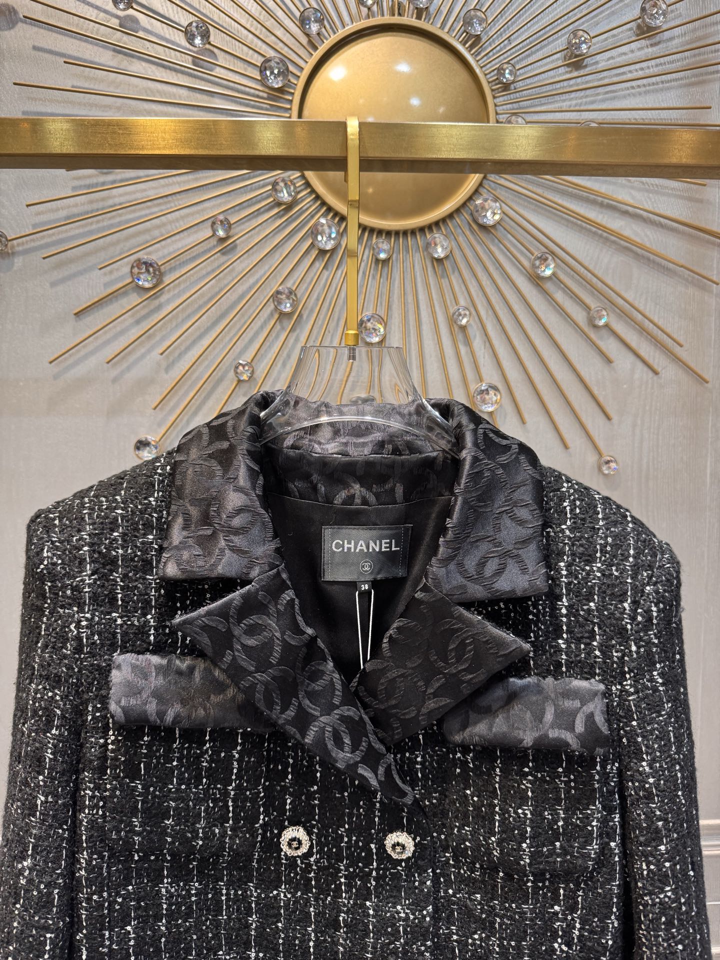 Cha**25fw new tweed overcoat