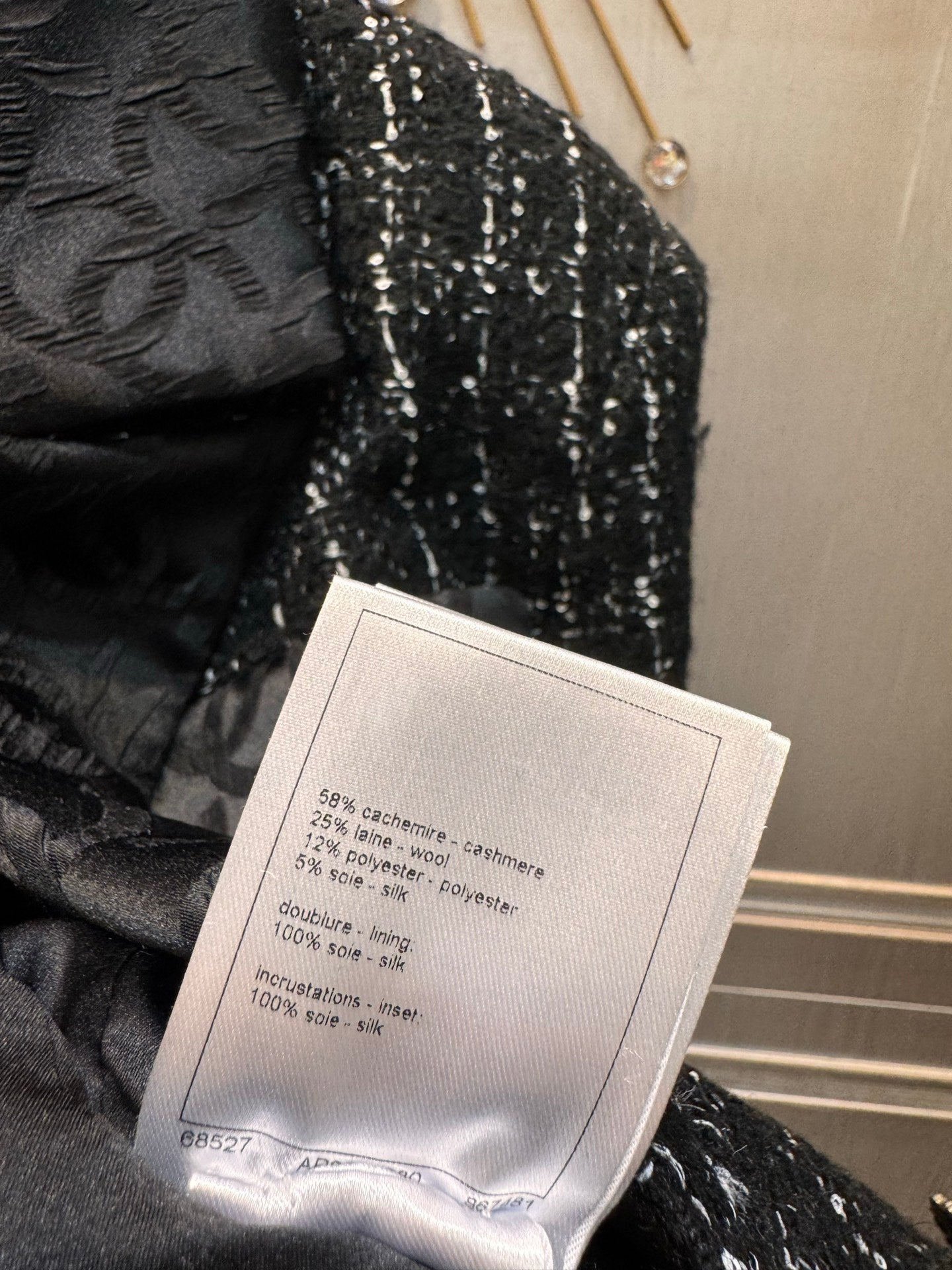 Cha**25fw new tweed overcoat