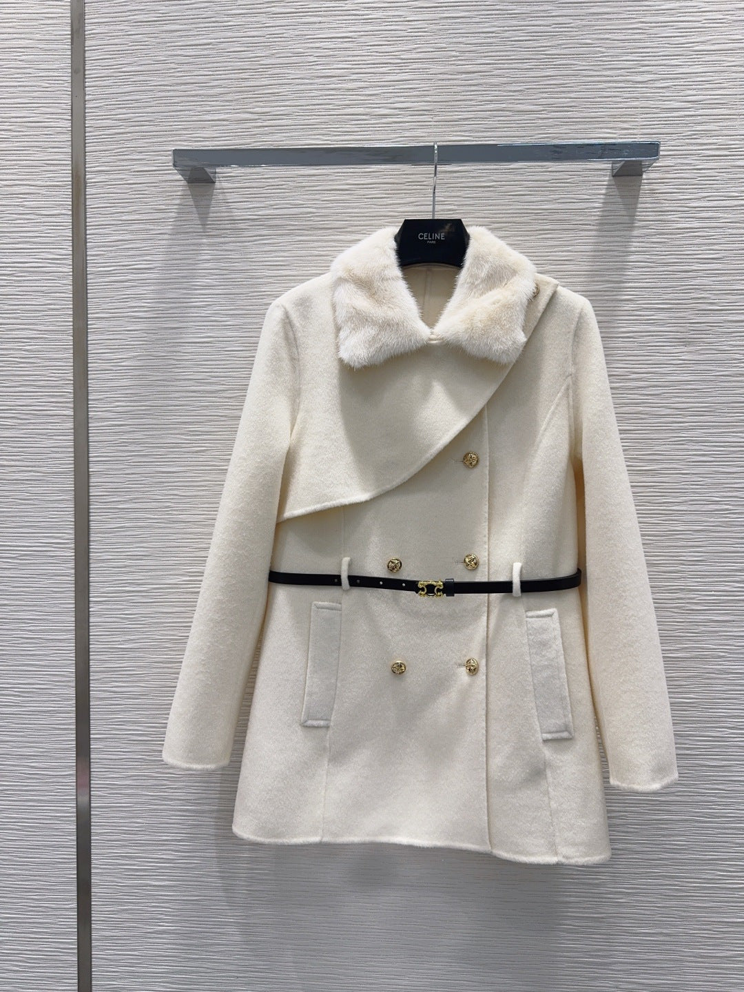 Cel**25fw new double-faced cashmere coat