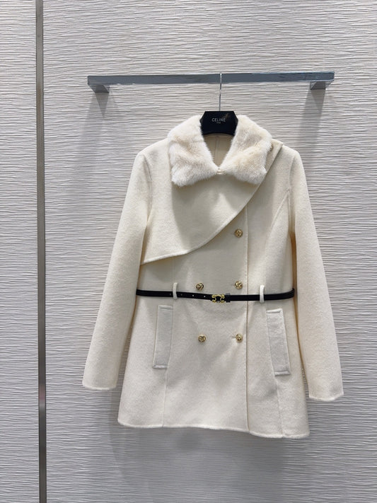 Cel**25fw new double-faced cashmere coat