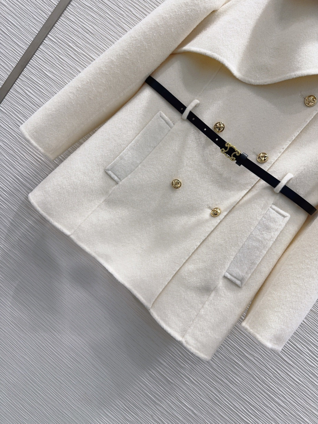 Cel**25fw new double-faced cashmere coat