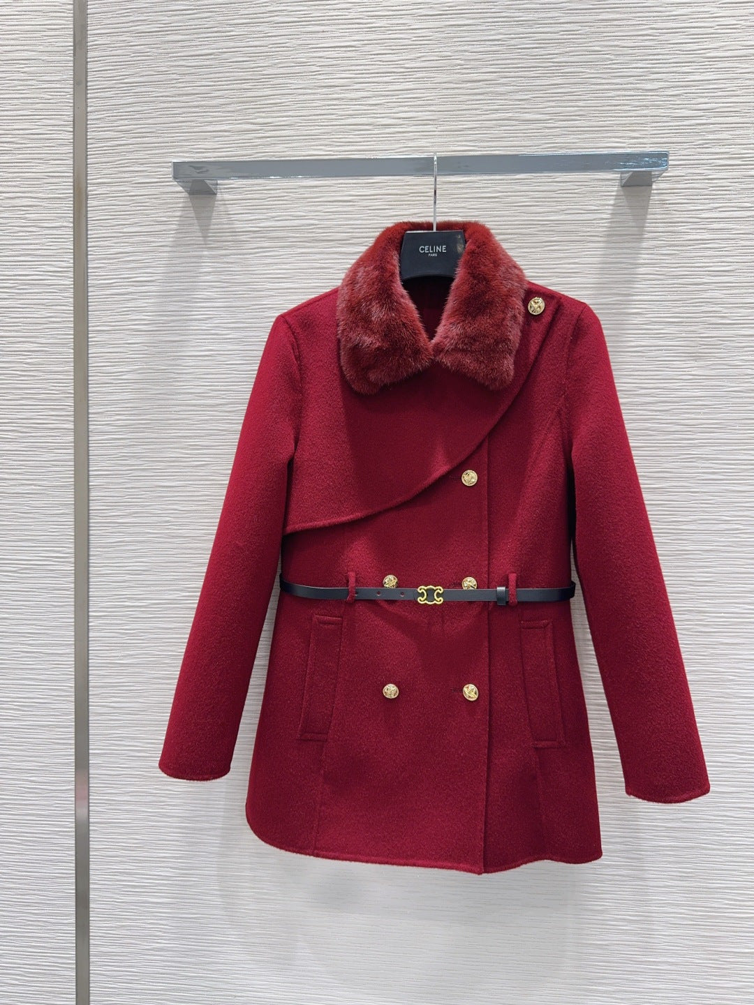 Cel**25fw new double-faced cashmere coat