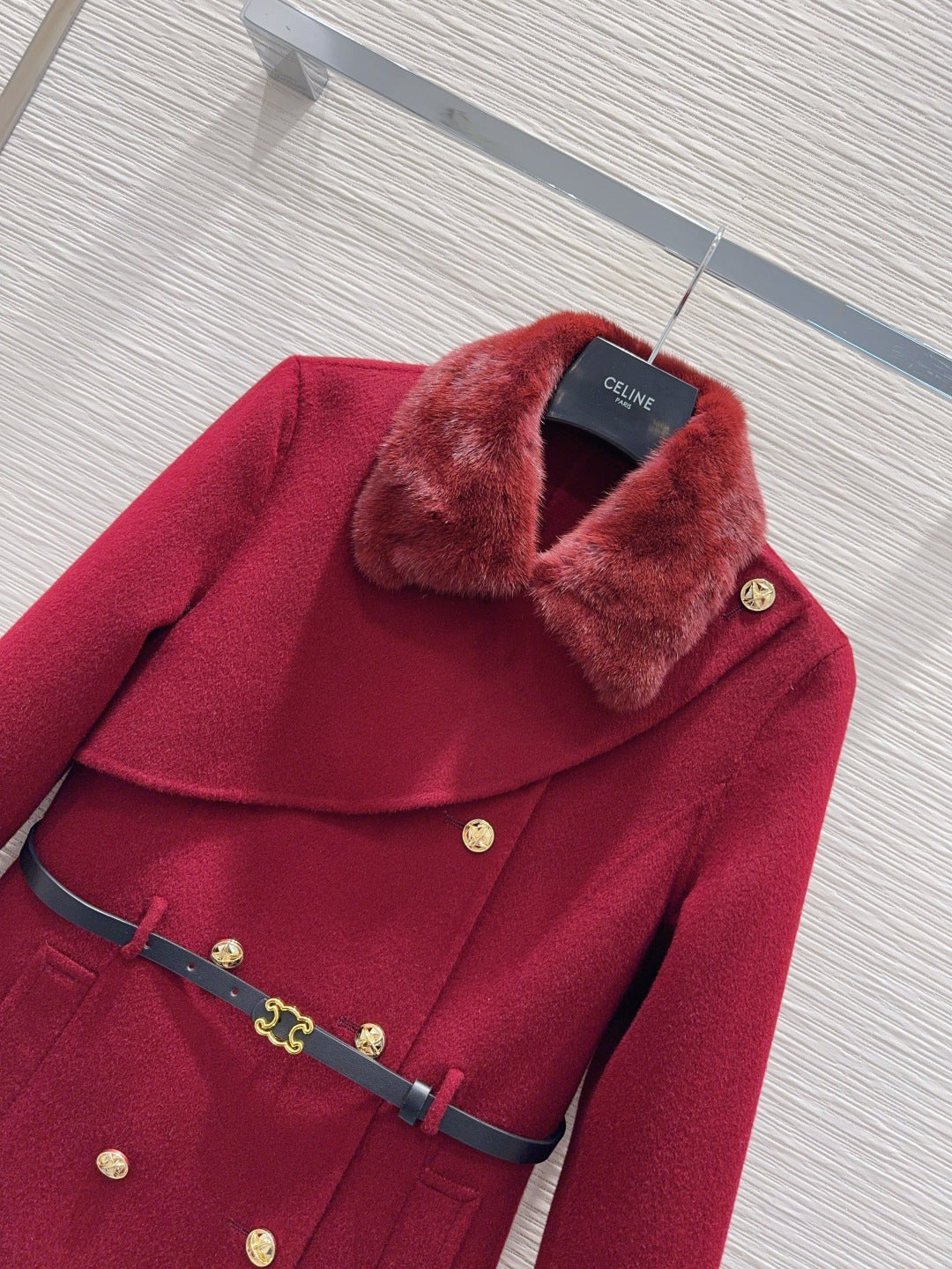 Cel**25fw new double-faced cashmere coat