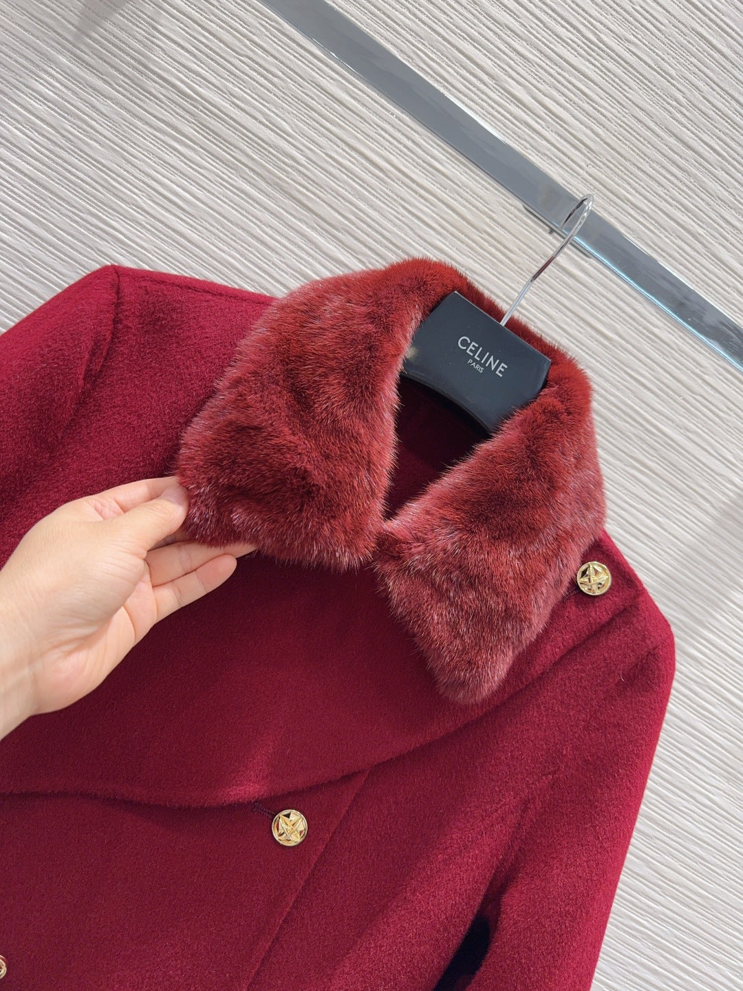 Cel**25fw new double-faced cashmere coat