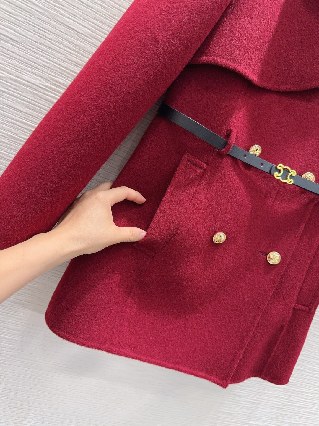 Cel**25fw new double-faced cashmere coat