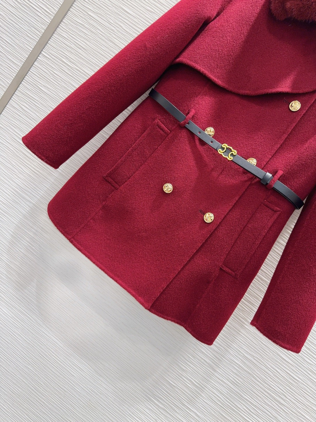 Cel**25fw new double-faced cashmere coat