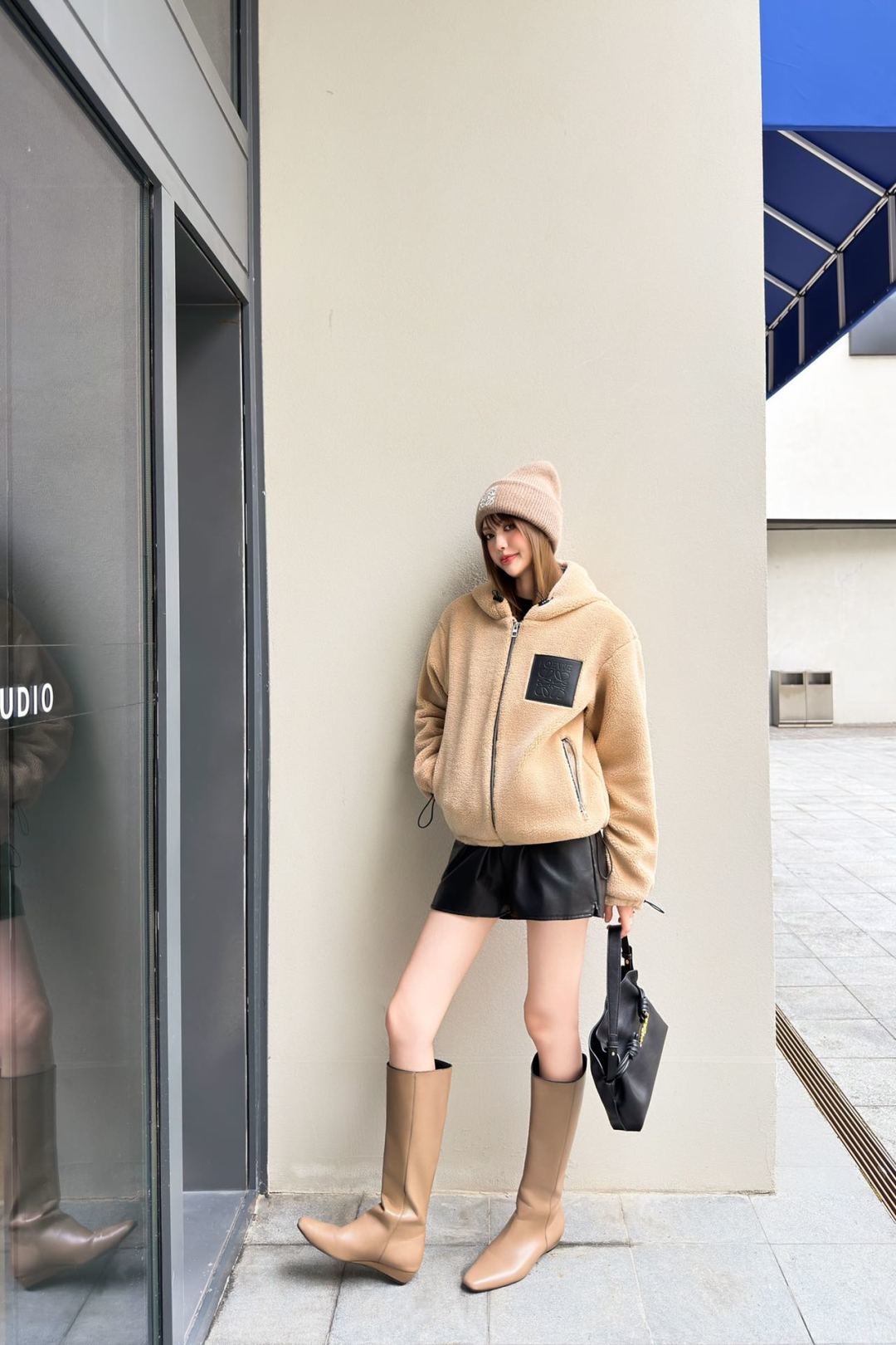 Loe*25fw new faux shearling coat