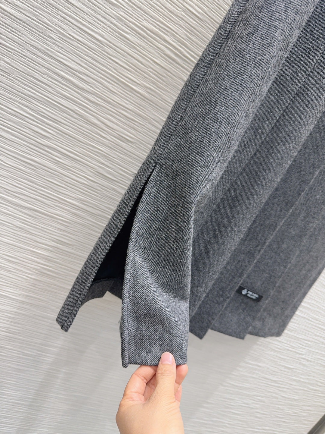 Pra**25fw new pleated long skirt