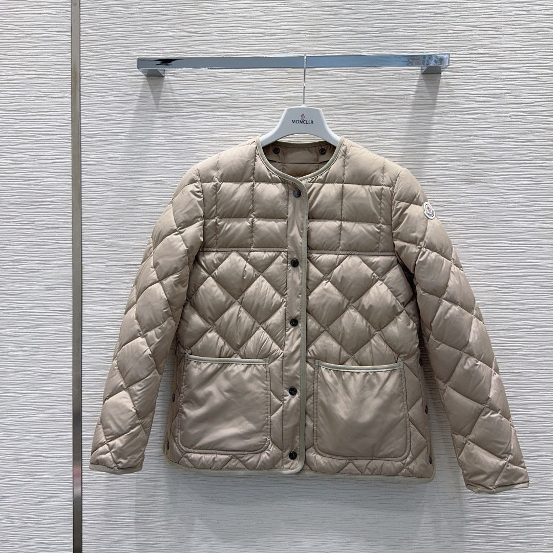 Moc**25fw new down jacket with detachable fur collar