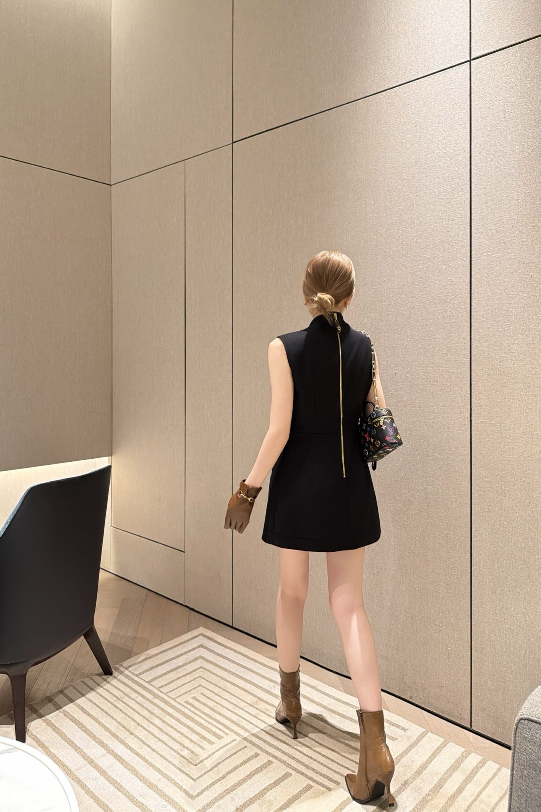 Lou**26 early spring new vest dress