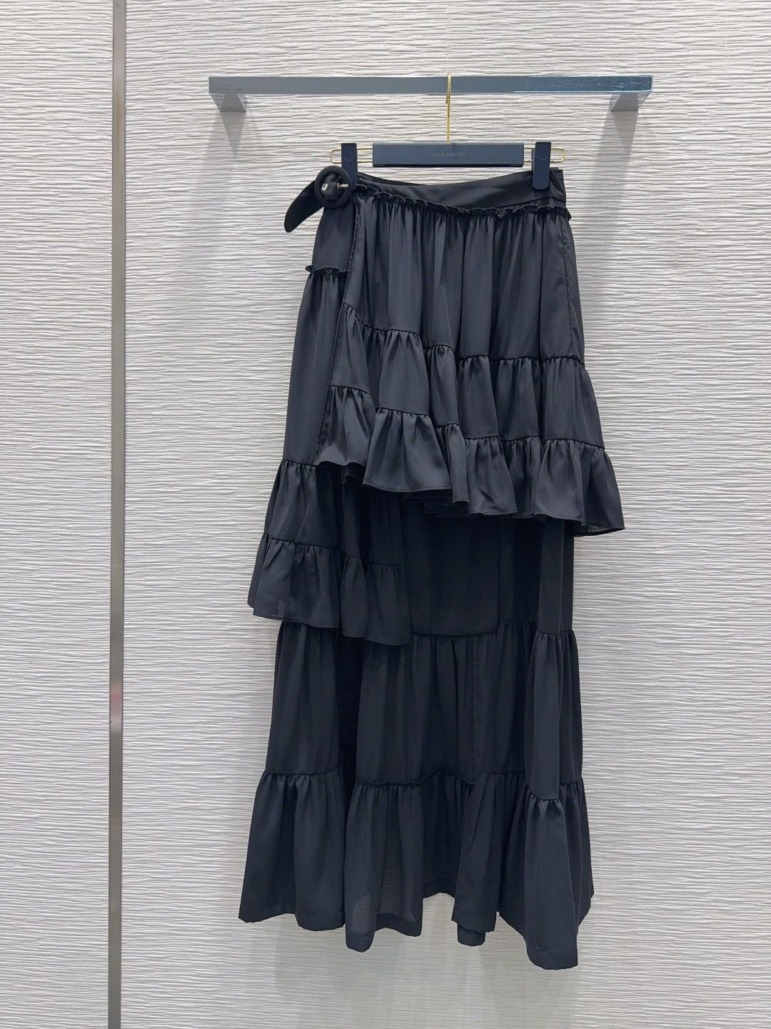 Lou**26 new early spring style high-low tiered skirt